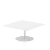 Dynamic Italia 1000mm Poseur Square Table White Top 475mm High Leg ITL0348 DD